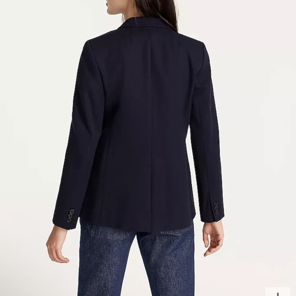 NEW J CREW Parke blazer in bi-stretch cotton Size 00 black - Picture 3 of 6